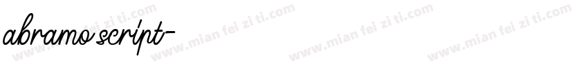 abramo script字体转换